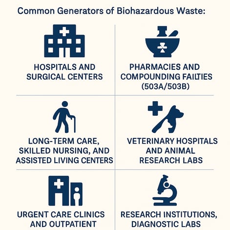 Common Genarators of Biohazardous Waste