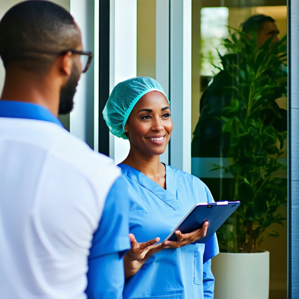 Person outside and helping a Hospital system-Easy RX Cyle Little Rock