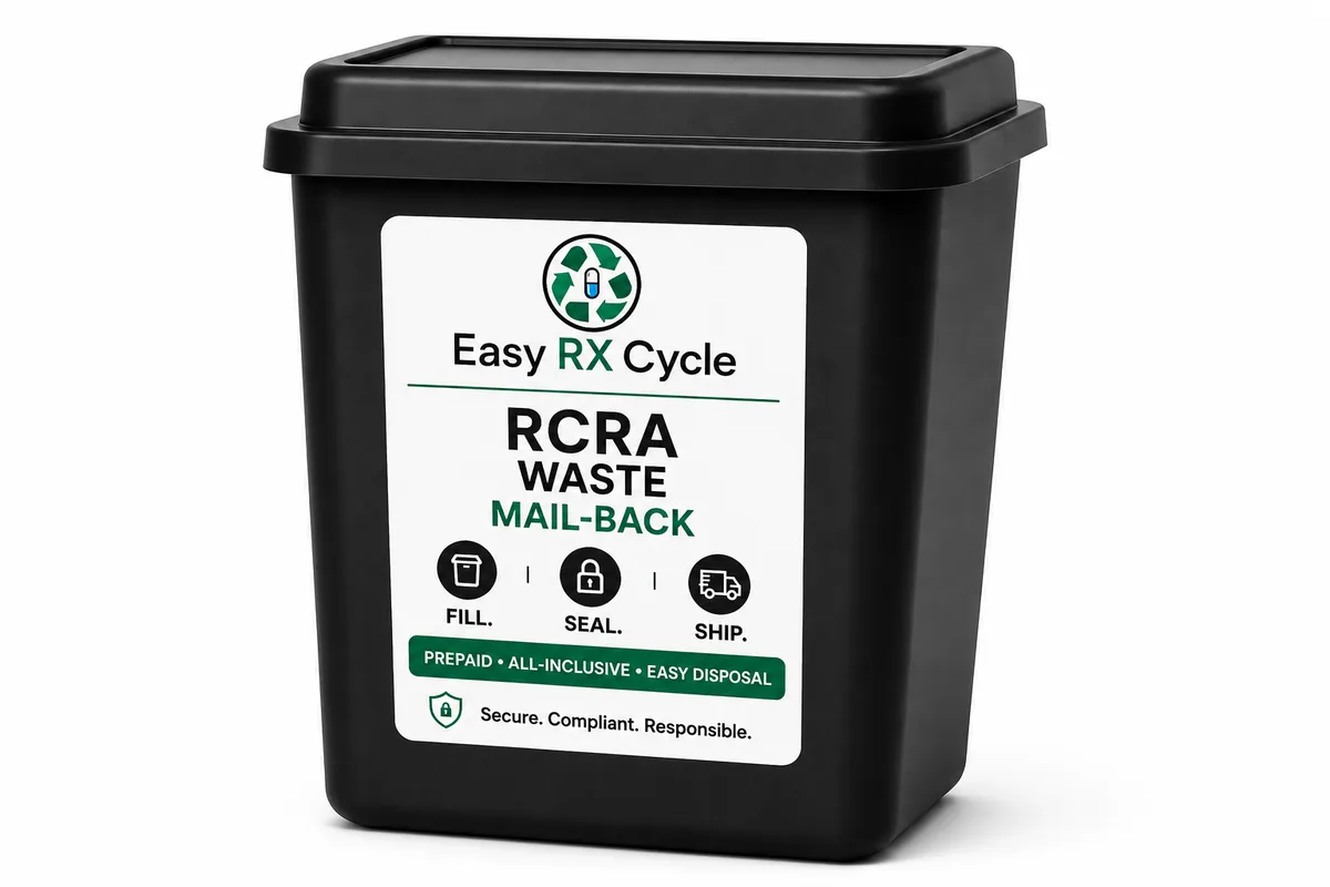 RCRA hazardous waste mail-back kit